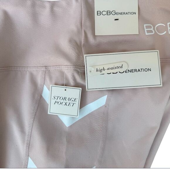 BCBGeneration Pink Bike Shorts Sleek Fit - Picture 2 of 11